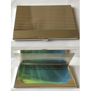 Silver Plated Business Card Holder 830