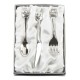 Noah's Ark Knife, Fork & Spoon Set Silverplated