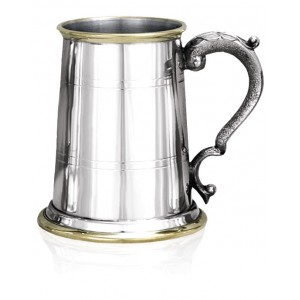 Double Banded Brunel Tankard, With Brass Trim (049)