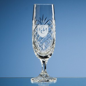 Durham Lead Crystal Panel Champagne FLute